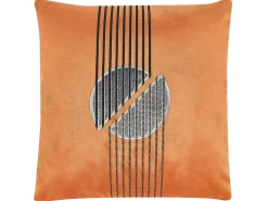 Sale Beliani Set di 2 cuscini CEROPEGIA Velluto 45 x 45 cm Trama geometrica Arancione