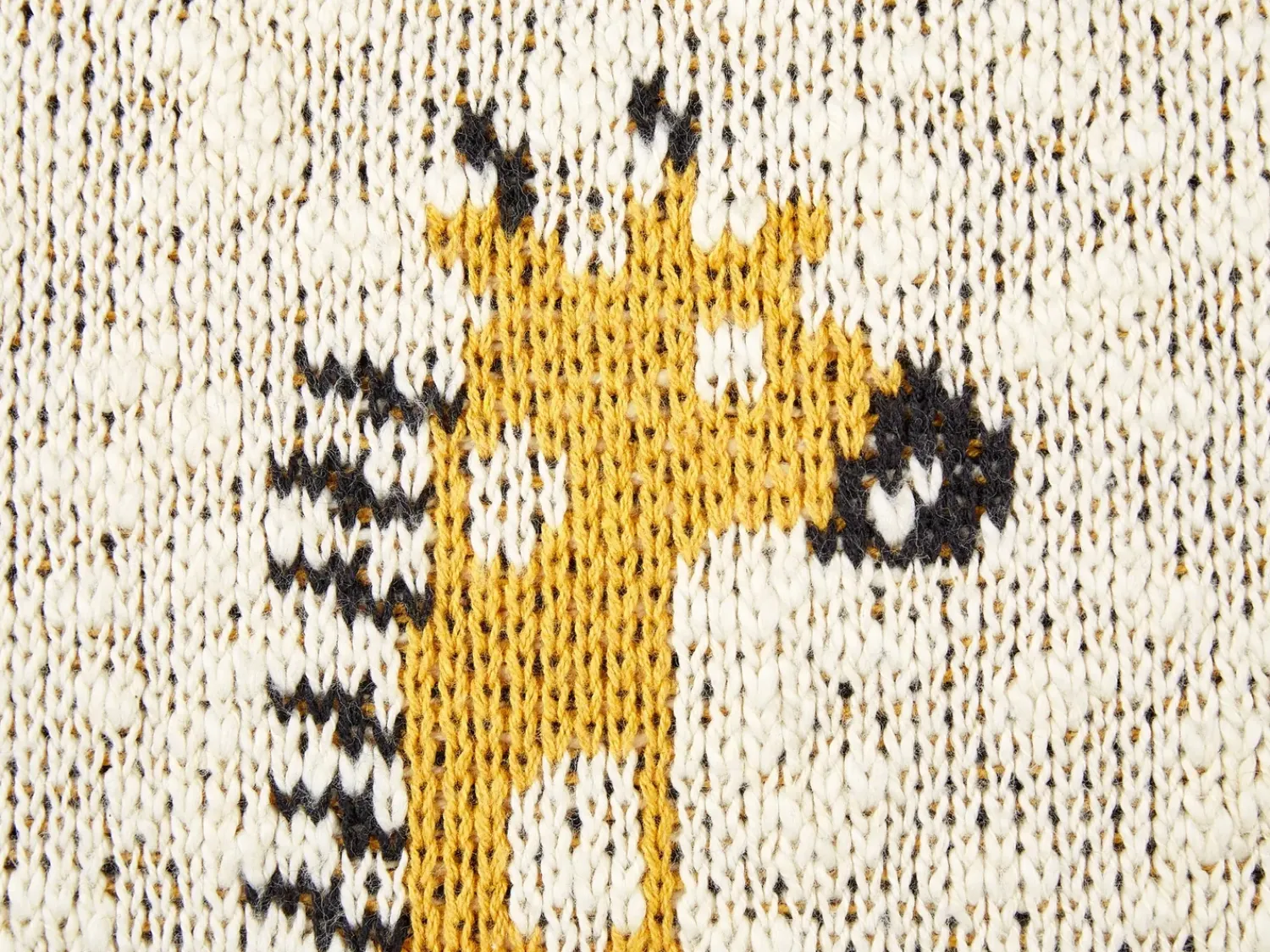 Outlet Beliani Set di 2 cuscini CHILARI Cotone 45 x 45 cm Beige Beige Giallo