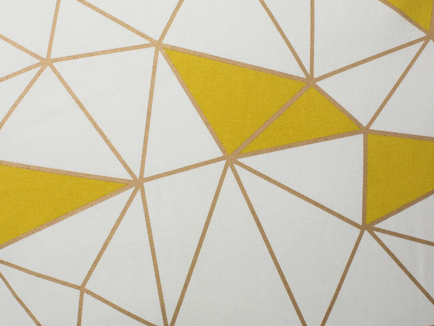 Discount Beliani Set di 2 cuscini CLARKIA Cotone 45 x 45 cm Giallo Trama geometrica Bianco Giallo Oro