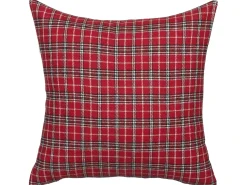 Clearance Beliani Set di 2 cuscini COMET 45 x 45 cm Rosso scuro Modello natalizio Rosso Nero