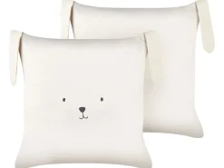 Best Beliani Set di 2 cuscini CONEY Cotone 45 x 45 cm chiaro Beige