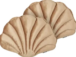Hot Beliani Set di 2 cuscini CONSOLIDA Velluto 47 x 35 cm sabbia Tinta unita Beige