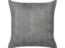 Online Beliani Set di 2 cuscini CONSTYLIS Cotone 45 x 45 cm scuro Tinta unita Grigio