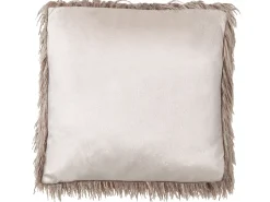 Outlet Beliani Set di 2 cuscini COROKIA Finta pelliccia 45 x 45 cm Tinta unita Beige