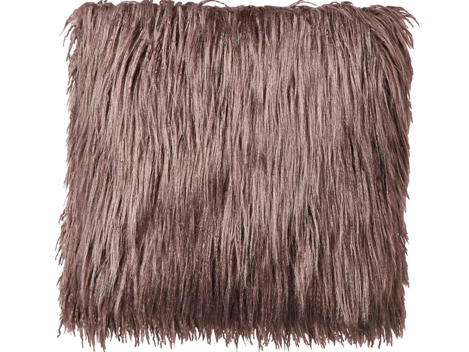 Clearance Beliani Set di 2 cuscini COROKIA Finta pelliccia 45 x 45 cm Tinta unita Marrone