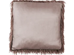 Clearance Beliani Set di 2 cuscini COROKIA Finta pelliccia 45 x 45 cm Tinta unita Marrone