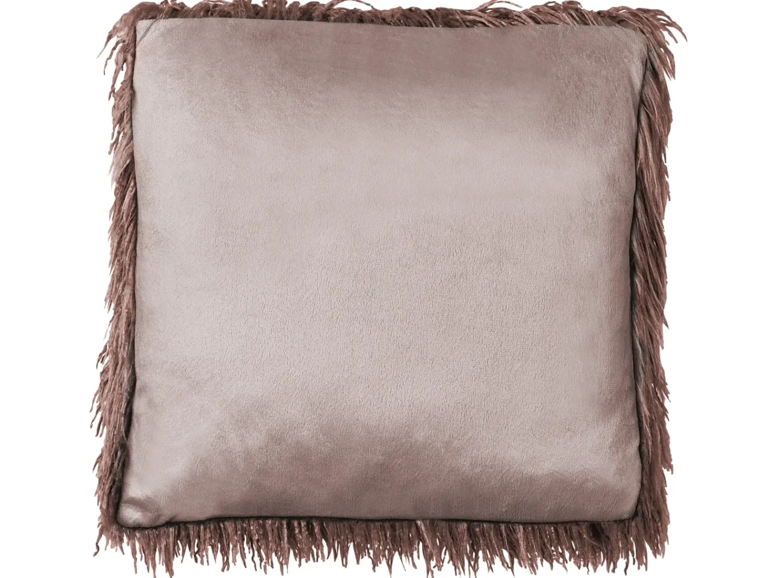 Clearance Beliani Set di 2 cuscini COROKIA Finta pelliccia 45 x 45 cm Tinta unita Marrone