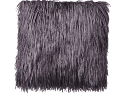 Best Beliani Set di 2 cuscini COROKIA Finta pelliccia 45 x 45 cm scuro Tinta unita Grigio
