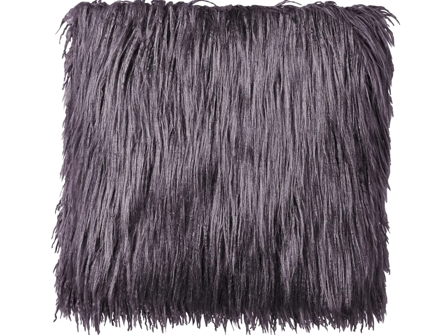 Best Beliani Set di 2 cuscini COROKIA Finta pelliccia 45 x 45 cm scuro Tinta unita Grigio