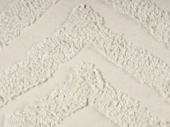 Outlet Beliani Set di 2 cuscini CRATAEGUS Cotone 40 x 60 cm chiaro Trama geometrica Beige
