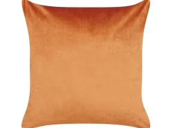 Sale Beliani Set di 2 cuscini CROCUS Velluto 45 x 45 cm Arancione Trama astratta Arancione Oro