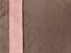 Best Beliani Set di 2 cuscini CRODYLINE Velluto 35 x 60 cm Marrone A strisce Marrone Rosa