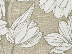 Beliani Set di 2 cuscini CYANOTIS Cotone 45 x 45 cm Verde Trama floreale Bianco Verde