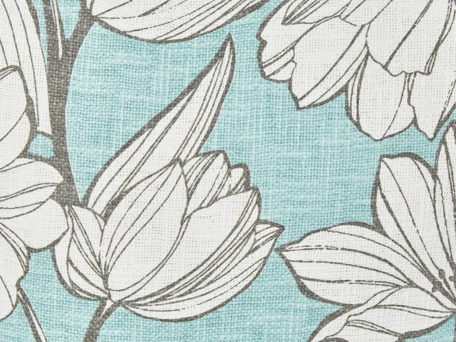Discount Beliani Set di 2 cuscini CYANOTIS Cotone 45 x 45 cm Azzurro Trama floreale Bianco Blu