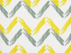 Online Beliani Set di 2 cuscini da esterno AFFILE Trama Chevron 45 x 45 cm Multicolore Bianco Giallo Grigio Multicolore