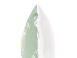 New Beliani Set di 2 cuscini da esterno ALASSIO Trama di piante 40 x 60 cm Verde Bianco Verde