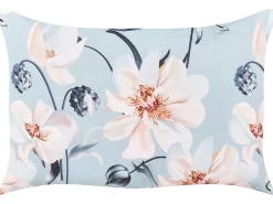 Best Beliani Set di 2 cuscini da esterno APRICALE Trama floreale Blu