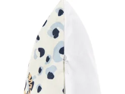Outlet Beliani Set di 2 cuscini da esterno ARENZANO Trama animale 45 x 45 cm Beige Beige Blu Marrone Multicolore