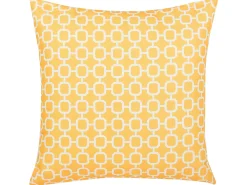 Sale Beliani Set di 2 cuscini da esterno ASTAKOS Trama geometrica 40 x 40 cm Giallo Bianco Giallo