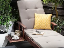 Sale Beliani Set di 2 cuscini da esterno ASTAKOS Trama geometrica 40 x 40 cm Giallo Bianco Giallo