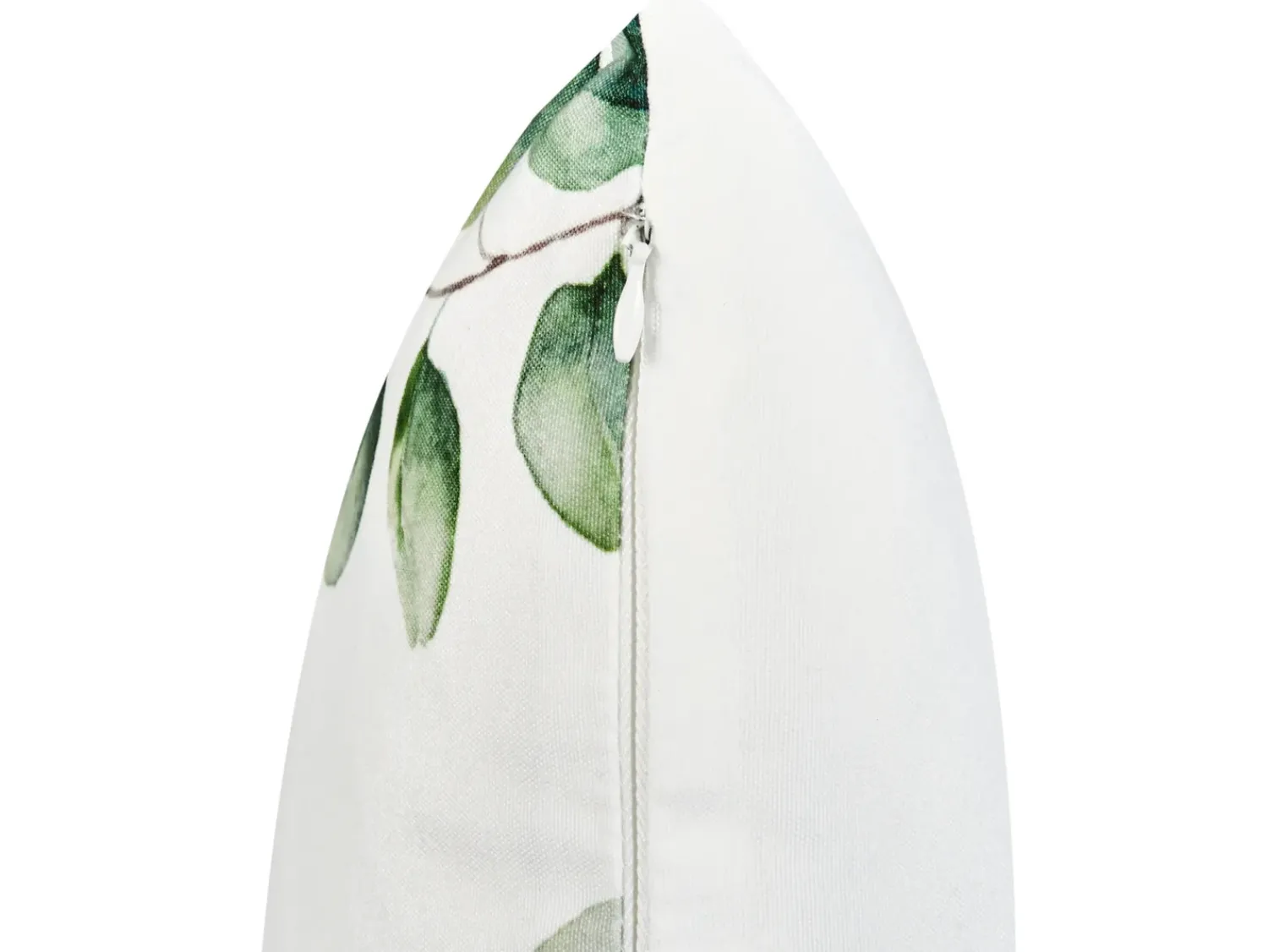Outlet Beliani Set di 2 cuscini da esterno BOSQUE Trama di piante 45 x 45 cm Verde Bianco Verde