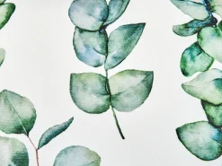 Outlet Beliani Set di 2 cuscini da esterno BOSQUE Trama di piante 45 x 45 cm Verde Bianco Verde