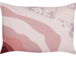 Hot Beliani Set di 2 cuscini da esterno CAMPEI Trama astratta Rosa