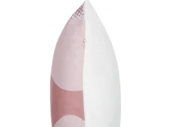 Beliani Set di 2 cuscini da esterno CAMPEI Trama astratta Rosa
