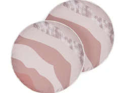 Sale Beliani Set di 2 cuscini da esterno CAMPEI Trama astratta Rosa