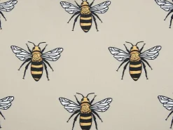 New Beliani Set di 2 cuscini da esterno CANNETO Trama animale Beige Beige Giallo Nero