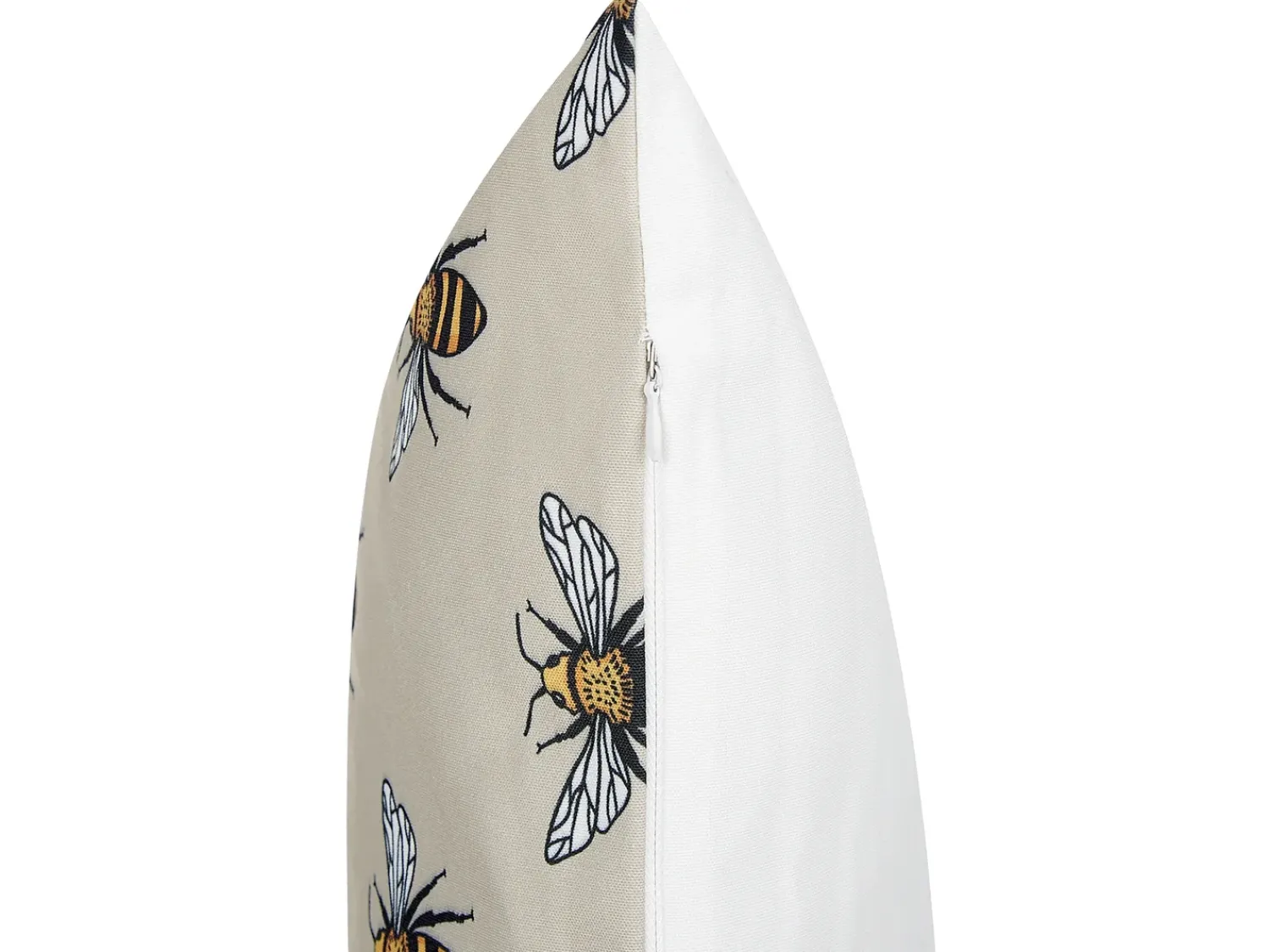 New Beliani Set di 2 cuscini da esterno CANNETO Trama animale Beige Beige Giallo Nero