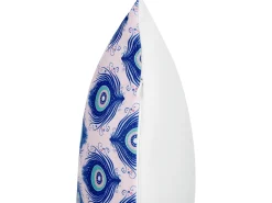 Hot Beliani Set di 2 cuscini da esterno CERIANA Trama animale Blu Rosa Blu