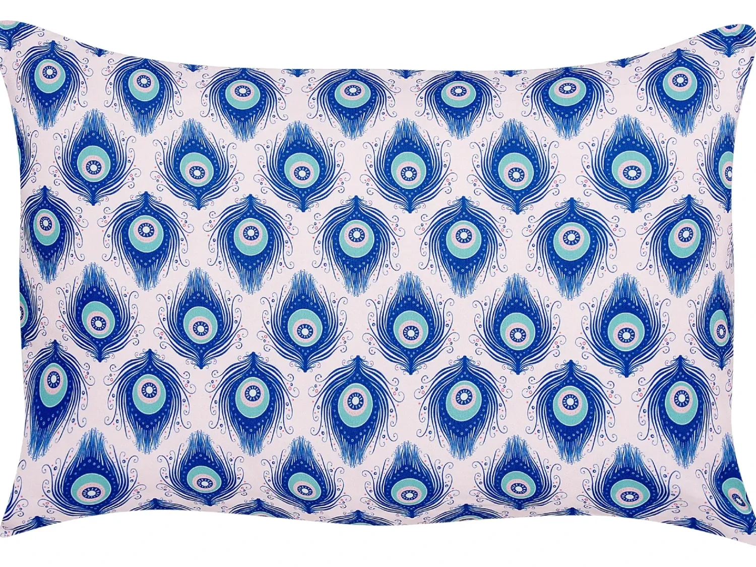 Hot Beliani Set di 2 cuscini da esterno CERIANA Trama animale Blu Rosa Blu
