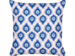 Clearance Beliani Set di 2 cuscini da esterno CERIANA Trama animale Blu Rosa Blu