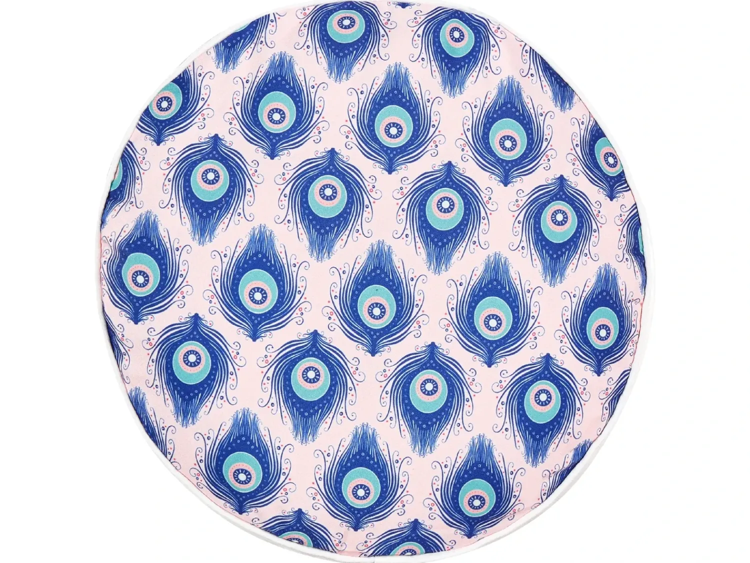 Hot Beliani Set di 2 cuscini da esterno CERIANA Trama animale Blu Rosa Blu