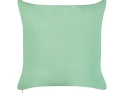 Online Beliani Set di 2 cuscini da esterno FLYLEAF Trama di piante 45 x 45 cm Verde Bianco Verde