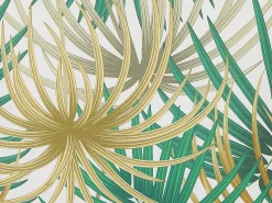 Best Beliani Set di 2 cuscini da esterno GAIANA Trama di piante 45 x 45 cm Verde Bianco Giallo Verde