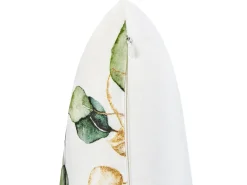 Discount Beliani Set di 2 cuscini da esterno GLADE Trama di piante 45 x 45 cm Multicolore Bianco Multicolore Oro Verde