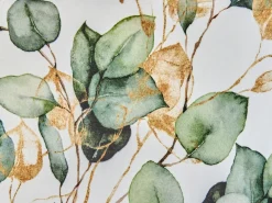 Discount Beliani Set di 2 cuscini da esterno GLADE Trama di piante 45 x 45 cm Multicolore Bianco Multicolore Oro Verde