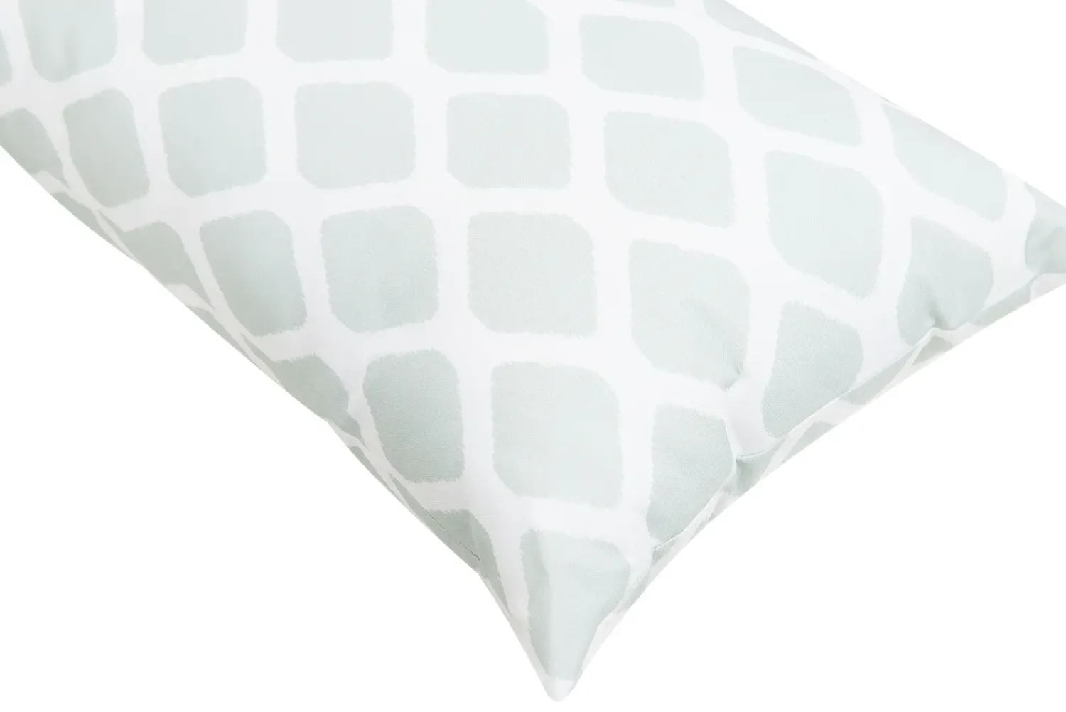 Outlet Beliani Set di 2 cuscini da esterno KALAMOS Trama geometrica 40 x 70 cm Verde menta Bianco Verde