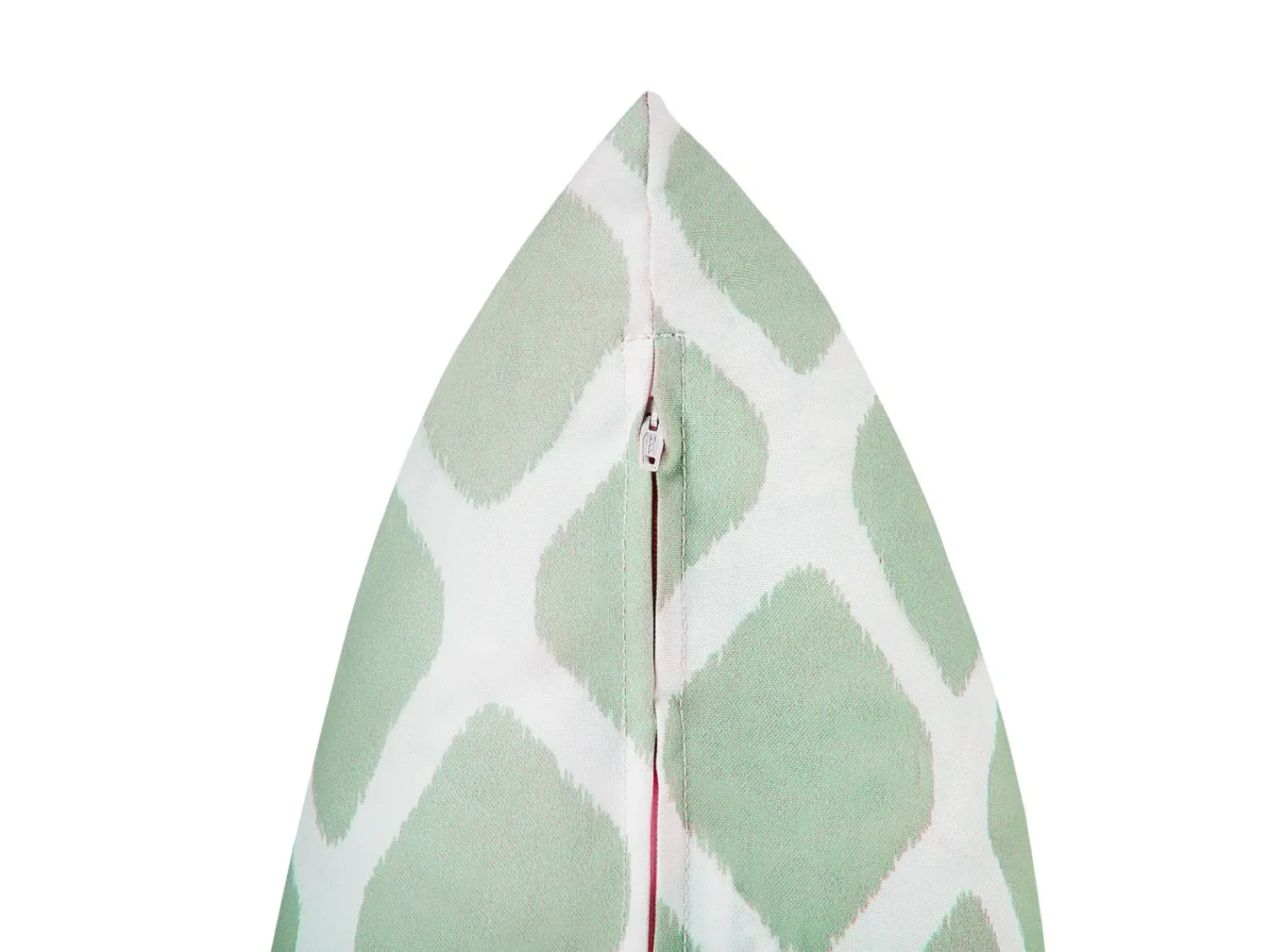 Outlet Beliani Set di 2 cuscini da esterno KALAMOS Trama geometrica 40 x 70 cm Verde menta Bianco Verde