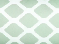 Outlet Beliani Set di 2 cuscini da esterno KALAMOS Trama geometrica 40 x 70 cm Verde menta Bianco Verde