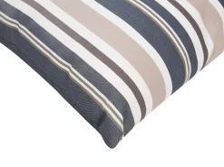 Beliani Set di 2 cuscini da esterno KASTOS A strisce Tortora Beige Blu Marrone Multicolore