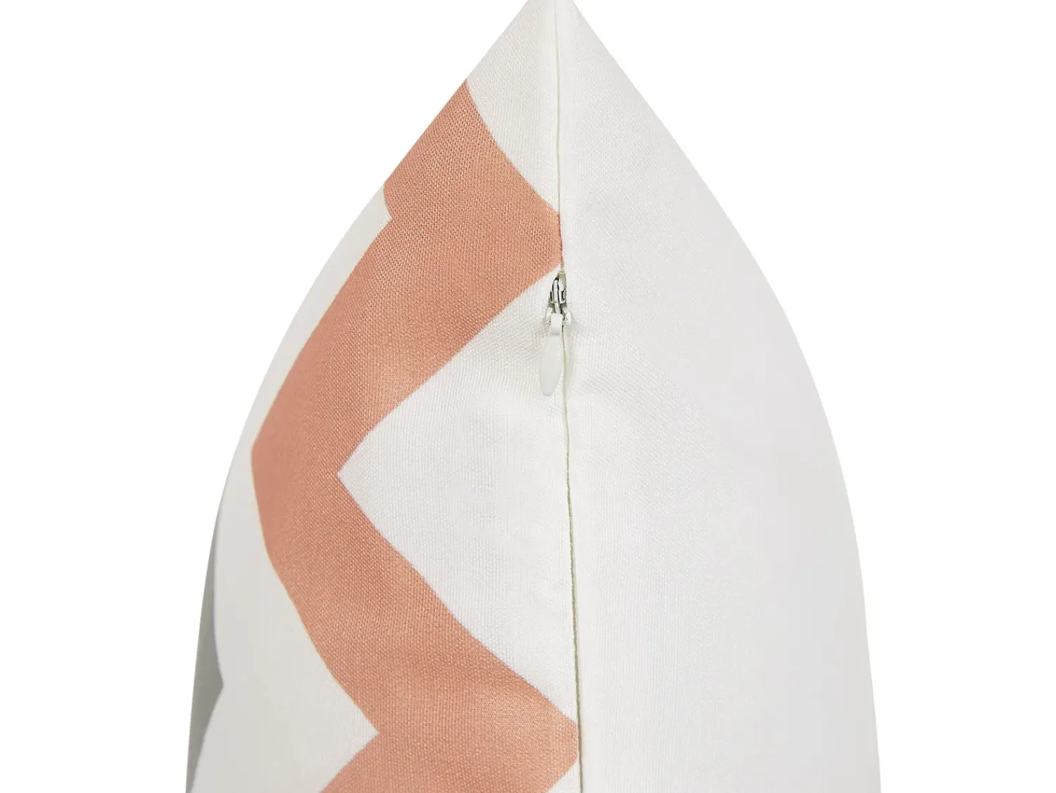 Outlet Beliani Set di 2 cuscini da esterno LAGARO Trama Chevron 45 x 45 cm Multicolore Arancione Bianco Grigio Rosso Multicolore