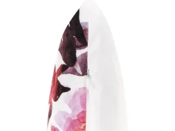 New Beliani Set di 2 cuscini da esterno LANROSSO Trama floreale Rosa Bianco Rosa