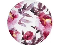 Outlet Beliani Set di 2 cuscini da esterno LANROSSO Trama floreale Rosa Bianco Rosa