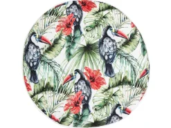 New Beliani Set di 2 cuscini da esterno MALLARE Trama animale 40 x 40 cm Verde Multicolore Nero Rosso Verde