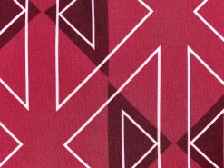 Clearance Beliani Set di 2 cuscini da esterno MEZZANO Trama geometrica Rosa Bianco Rosa