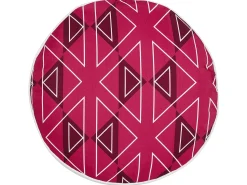 Outlet Beliani Set di 2 cuscini da esterno MEZZANO Trama geometrica Rosa Bianco Rosa