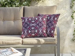Discount Beliani MIRAGE Trama orientale 45 x 45 cm Viola Rosa Viola
